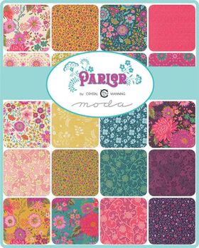MODA Parlor by Crystal Manning 100 Cotton Fabric M11960JR 25 Strips x 42