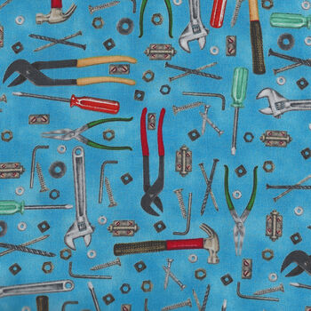 Man Cave By Ninette Parisi For Henry Glass Fabrics 9651 Col 17 Tools