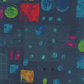 Marble Run by Marcia Derse For Windham Fabric  53737D1 Blue Multi