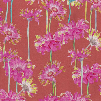 Margo by Adriana Picker for FIGO Fabrics Color Forest DP9080256 Gerbera 