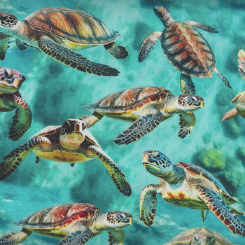 Marine Marvels Milvale Designs for KK Fabrics 4058J Turtles