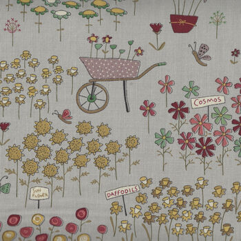 Market Garden by Annie Downs for Henry Glass Fabrics 2902 Col11 Grey