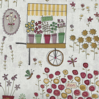 Market Garden by Annie Downs for Henry Glass Fabrics 2902 Col44 Soft Cream