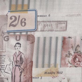 Memoranda 3 from Eclectic Elements by Tim Holtz PWTH109 Colour Multi Pattern Vogue