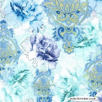 Michael Miller FLOWERBURST 7294 Col Blue