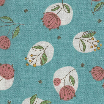 Mina Made In Japan Cotton Fabric 1481225 Colour E2 Teal