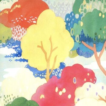 Moda Fabric Fanciful Forest by MoMo M3357012 Trees Multi