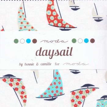 Moda Precut 5andquot Sqares x 42 Day Sail Patchwork and Quilting Fabric