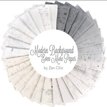 Modern Background Even More Paper By Zen Chic for Moda Fabrics Charm Pack