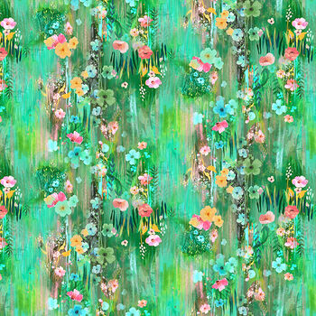 Moments by Kendra Binney for Clothworks Digital Y3742107 Green