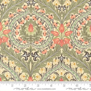 Morris Meadow By Barbara Brackman For Moda M837211 Cream