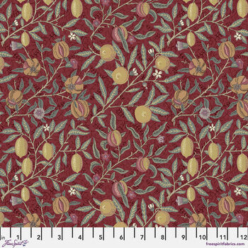 Morris and Co The Oxford Holiday Collection Free Spirit PWWM128 Medium Fruit Red  