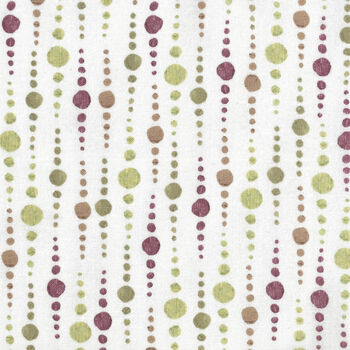 Murano By Stoffabrics Denmark Murano Beads MCS 16063 Lime Green and Brown