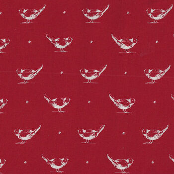 My Redwork Garden by Bunny Hill Designs for Moda Fabrics M2950 11 Red