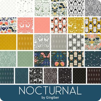 Nocturnal Jelly Roll By Gingiber For Moda Fabrics Precut Strips 42 x 25 x 42 