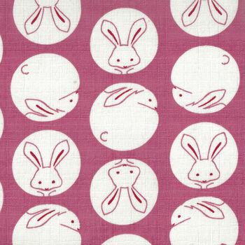 OSKIKKA HOKKOH Japanese Cotton 10231100 Color 2A Pink Bunny