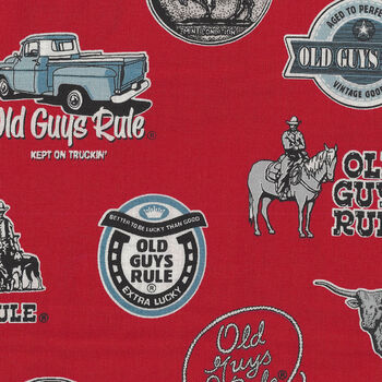 Old Guys Rule From Robert Kaufman AOD183213 Red