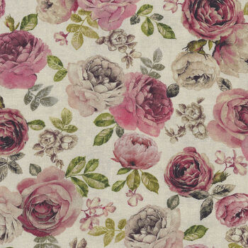Old Masters by Michael Millerfabrics DCX11406 A Rose Is A Rose Color Cream