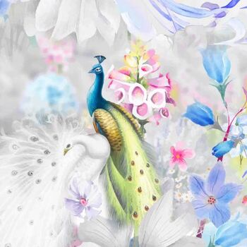Peacock Walk DIGIPRINT by RJR Fabrics Peacock RJ2900CW2D Cool Winter