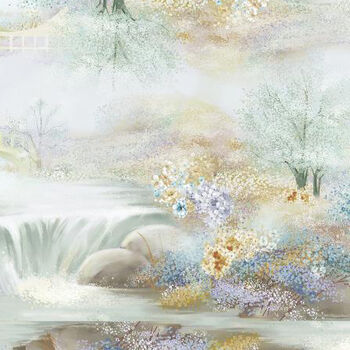 Peacock Walk DIGIPRINT by RJR Fabrics Waterfall RJ2901FW2D Fresh Water