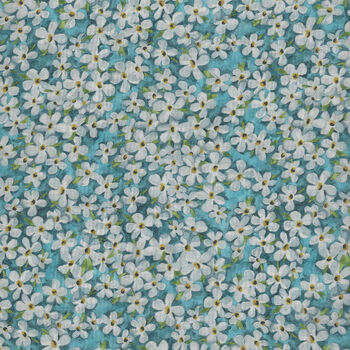 Petal Wish Liberty Tana Lawn 036301105A Width 136 cm Color BlueWhite Small Blossom