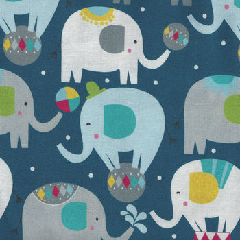 Piccadilly By Maude Asbury For Blend Fabrics 101150021 Elephants