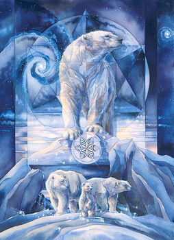 Polar Frost by Jody Bergsma for Northcott Panel 33 x 42 DP24842 Col46 Bears