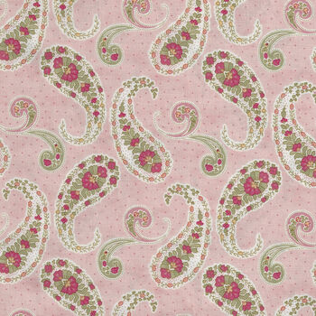 Promenade By 3 Sisters From Moda Fabric M44282 14 Pink Paisley