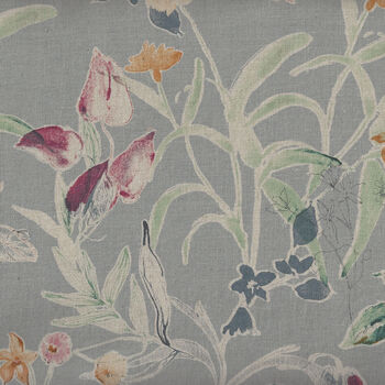 Pure Linen Japanese Specialty Wildflower Gray 8021790 Color 2D