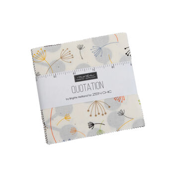 Quotation by ZEN CHIC for Moda Fabrics Charm Pack 5 x 42 Squares 1730PP