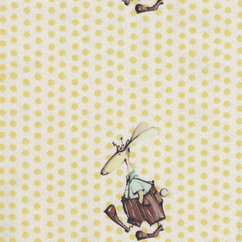 RB Studios Fabric Sweet Baby  Polka Dot Walk  Cream MTCP241003