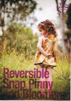 Reversible Snap Pinny And Bloomers Pattern By Betsy Kingston BK210