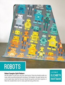 Robots Pattern By Elizabeth Hartman
