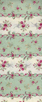 Ruru Bouquet By Quiltgate Fabrics RU2370 13D Green Stripe Border Print