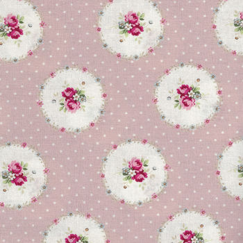Ruru Bouquet By Quiltgate Fabrics RU2370 14C Pink