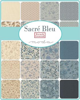 Sacre Bleu Layer Cake by French General MODA 10 SQ x 42 Precut M13970LC