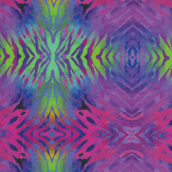 Safari by Jason Yenter Digital Fabric 3 SAF Color 1 In The Beginning Fabrics PinkLime