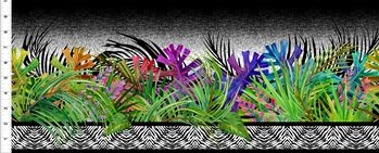 Safari by Jason Yenter Digital Fabric 6 SAF Color 1  Multi Wide Border Print