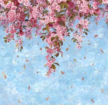 Sakura Blooms by Hoffman Spectrum Panel 26 x 42 SW5368 448 Blossom