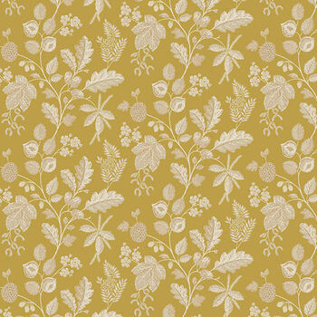 Sanderson Woodland Blooms By Free Spirit PWSA036 Saffron Patt Warwick