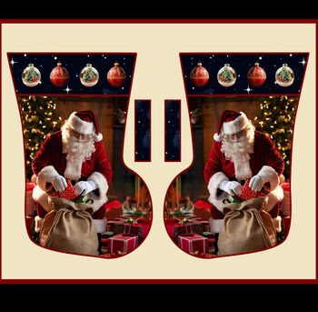 Santa In Oz for KK Fabrics 36 Stocking Panel 41074E