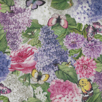Scented Garden By Deborah Edwards for Northcott Studios 23967 Col 92 Packed Floral