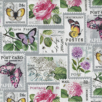 Scented Garden By Deborah Edwards for Northcott Studios 23970Col 92 Stamps