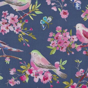 Serendipity By Windham Fabrics 516204 Deep Blue With Birds