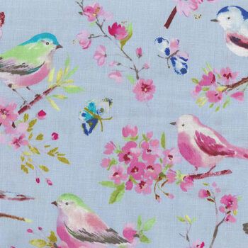 Serendipity By Windham Fabrics 516205 Blue With Birds
