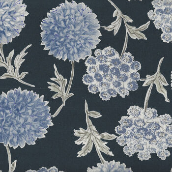Sevenberry 100 Cotton Made in Japan 850452 Design 1 Colour 5 Navy