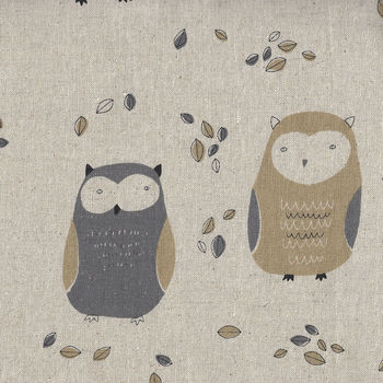 Sevenberry Owls on CottonLinen Mix 850214 Colour 2