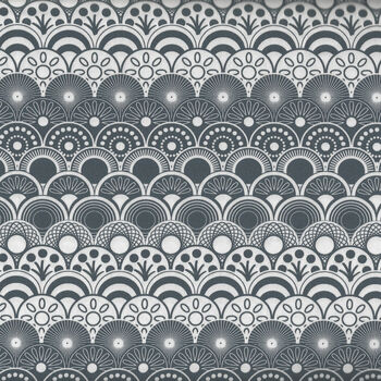 Simplicity by Palette Pleasure Fabrics Scallop Color Grey