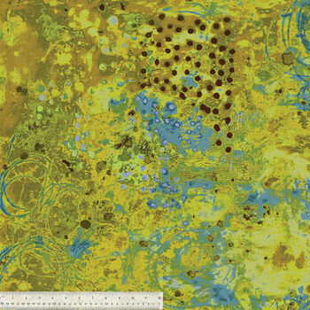 Spotted Graffiti By Marcia Derse For Windham Fabric 52814D9 GreenTeal