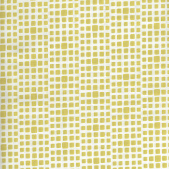 Squared Elements For Art Gallery Fabrics SE603 ChartrueseWhite Squares